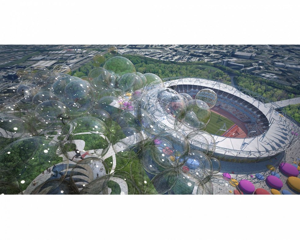 Competition images, The Cloud Tower 2012 Olympic Park, Arup & MIT Senseable City Laboratory