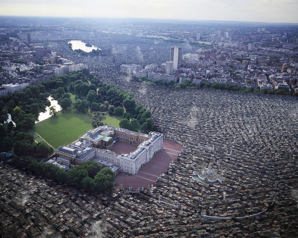 Future imaging, Buckingham Palace Shanty, Postcards From The Future